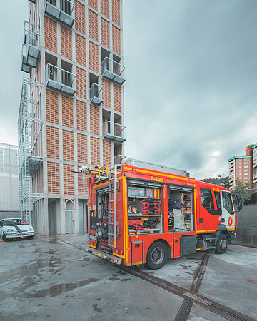Torre de Bombers a la Vall d'Hebron. Barcelona, Spain, 2024